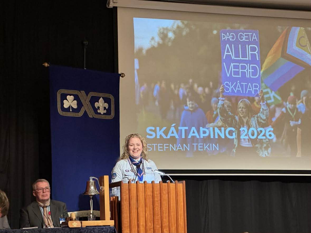 Skátahöfðingi setur Skátaþing