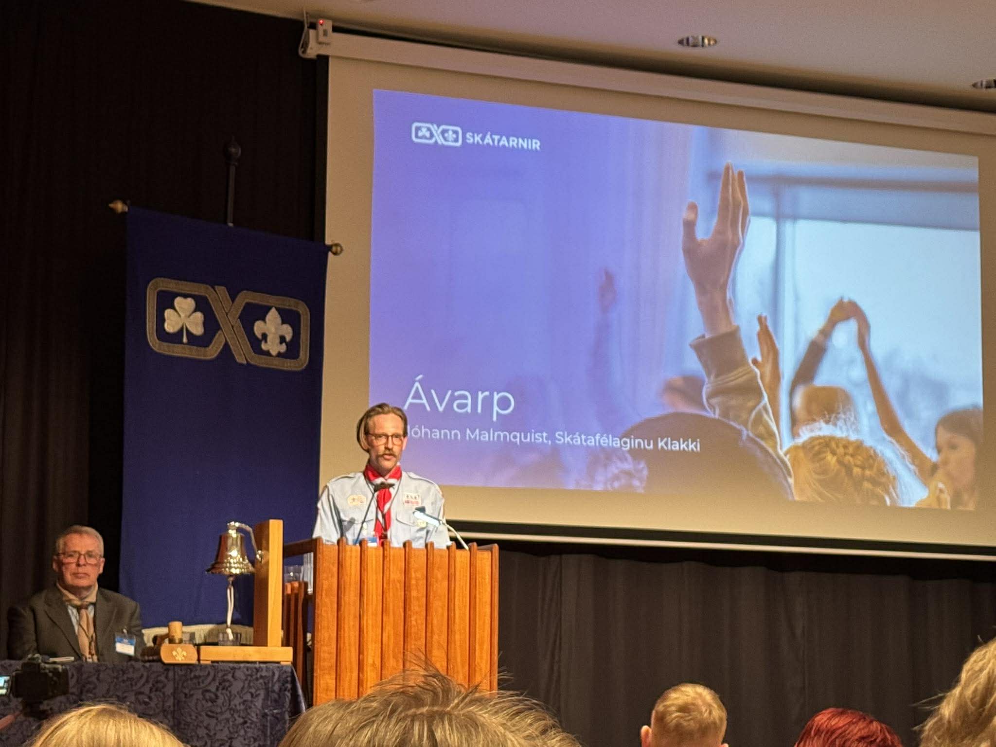 Jóhann Malmquist ávarpar Skátaþing 2026